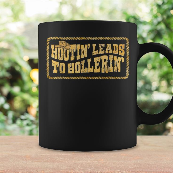 Hootin Leads To Hollerin' Cowboy Groovy Men Coffee Mug Gifts ideas