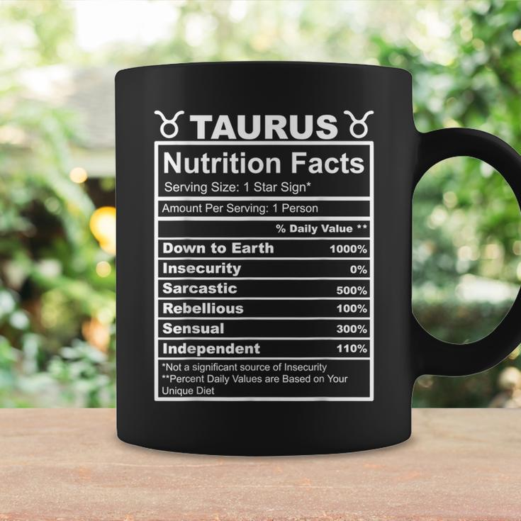 Horoscope Zodiac Sign Astrology Nutrition Facts Taurus Coffee Mug Gifts ideas