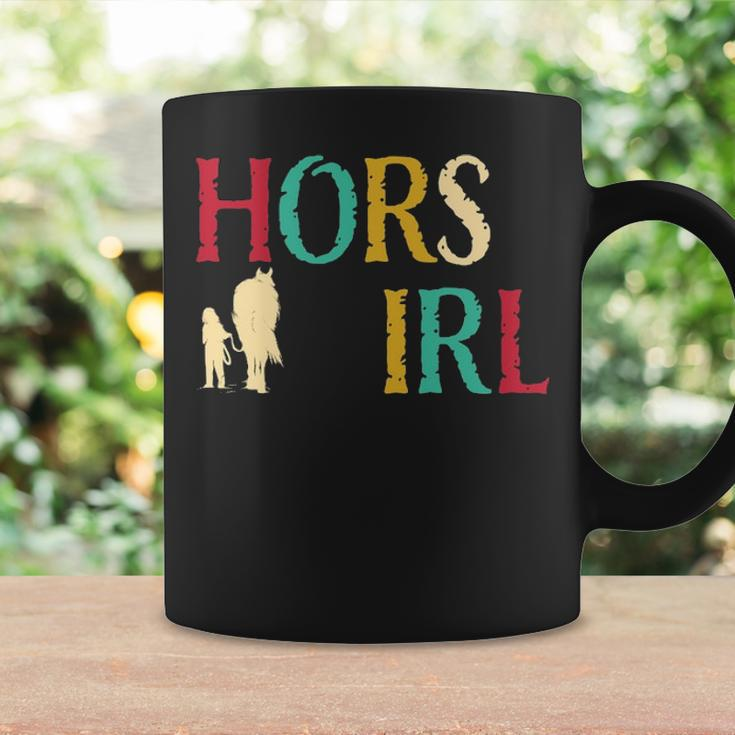 Horse Girl Cute Colorful Retro Horseback Riding Coffee Mug Gifts ideas