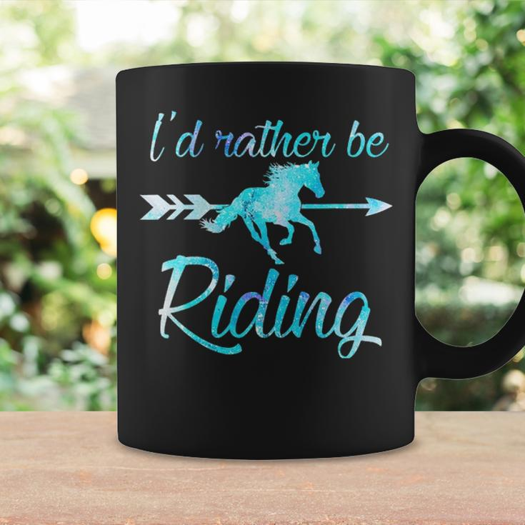 Horse Rider Girls I'd Rather Be Riding Horses Kid Gif Coffee Mug Gifts ideas