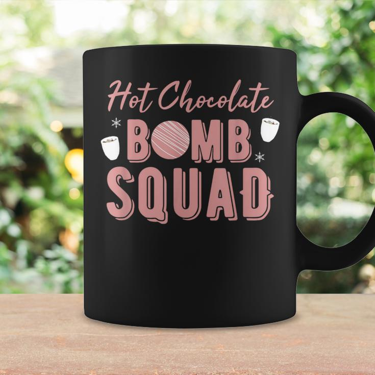 Hot Chocolate Bomb Squad Pun Hot Cocoa Lover Coffee Mug Gifts ideas