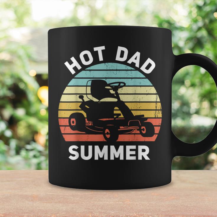 Hot Dad Summer Lawn Care Dad Zero Turn Mower Coffee Mug Gifts ideas