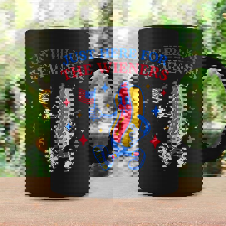 Hot Dog I'm Just Here For The Wieners Fourth Of July Coffee Mug Gifts ideas