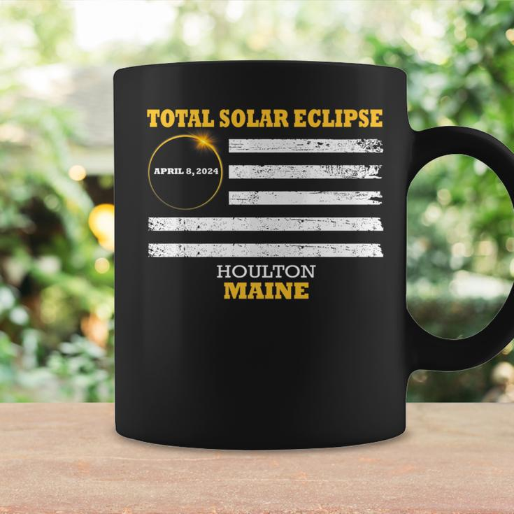 Houlton Maine Solar Eclipse 2024 Us Flag Coffee Mug Gifts ideas