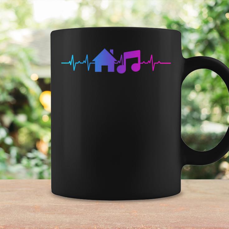 House Music Heartbeat Frequency Edm Lovers Dj Raver Trippy Coffee Mug Gifts ideas