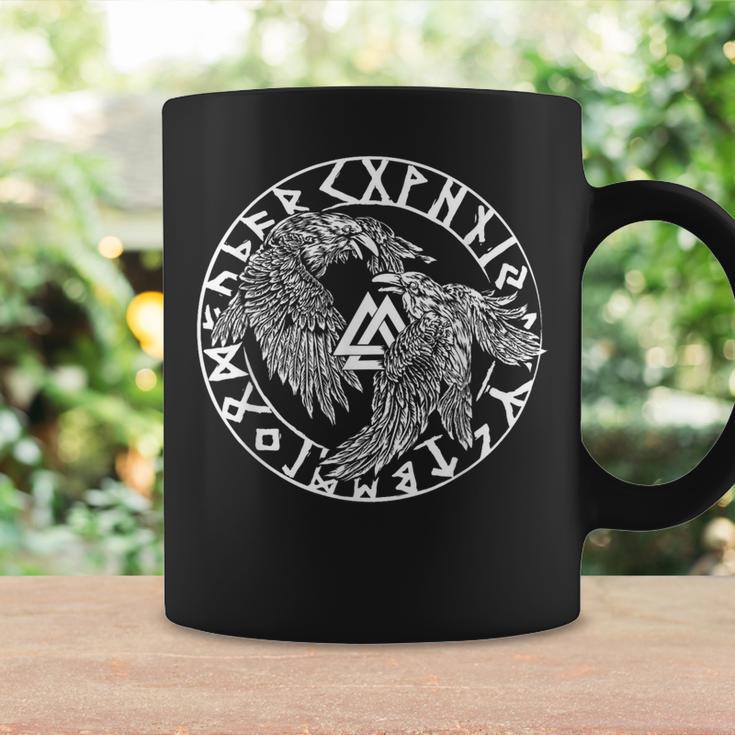 Hugin And Munin Nordic Mythology Odins Ravens Tassen Geschenkideen