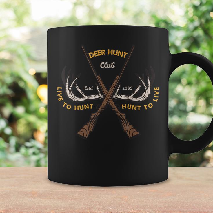 Hunt To Live Live To Hunt Deer Hunting Club For Hunters Coffee Mug Gifts ideas