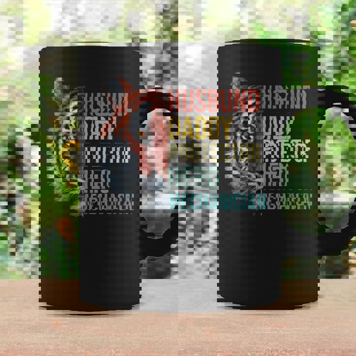 Husband Daddy Protector Hero Mechanician Father's Day Father Coffee Mug Gifts ideas