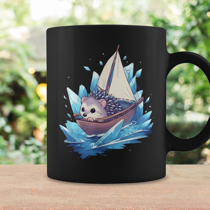 Ice Sailing Hedgehog Ice Sailing Ice Boating Yachting Tassen Geschenkideen