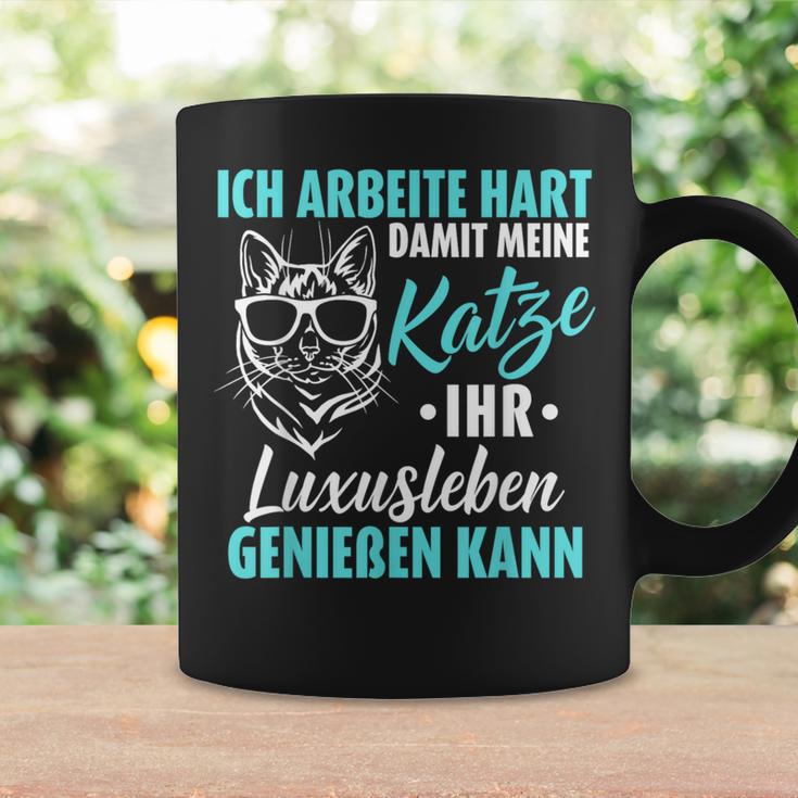 Ich Arbeitite Hart Katzenluxusleben Genießen Kann Kann Tassen Geschenkideen