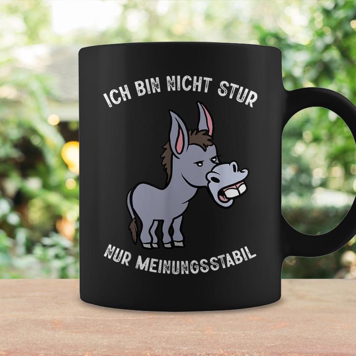 Ich Bin Nicht Stur Meinungsstabil Humour Slogan Men's Black Tassen Geschenkideen