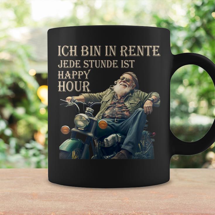 Ich Bin In Rente Jeden Stunde Ist Happy Hour Biker Pensioner Tassen Geschenkideen