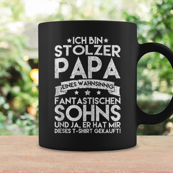 Ich Bin Stolzer Papa Eines Wahnsinnig Fantastischen Sohns Tassen Geschenkideen