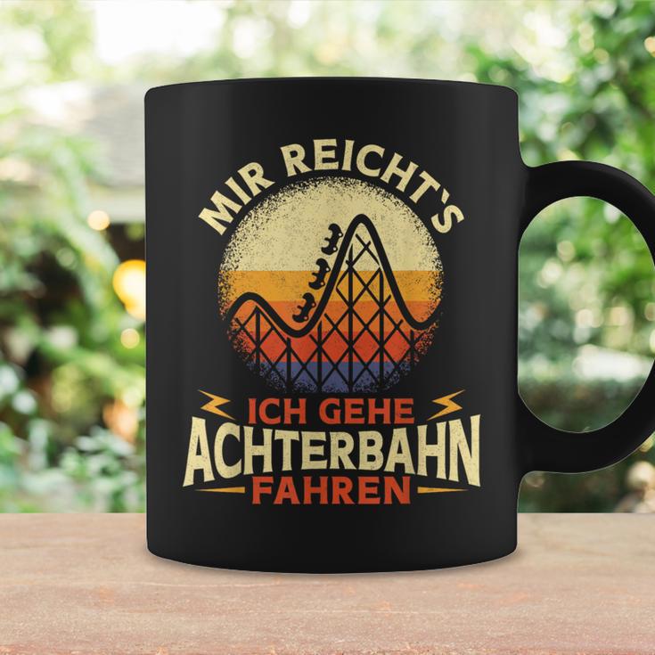 Ich Gehe Achterbahn Fahren Rollercoaster Amusement Park Black Tassen Geschenkideen