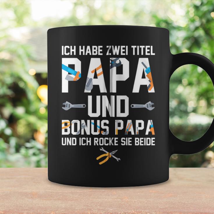 Ich Habe Zwei Titel Bonus Papa Und Papa Rocke Sie Beide Kapuzenjacke Tassen Geschenkideen