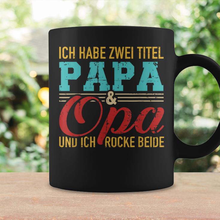 Ich Habe Zwei Titel Papa Und Opa Und Ich Rocke Bee Tassen Geschenkideen