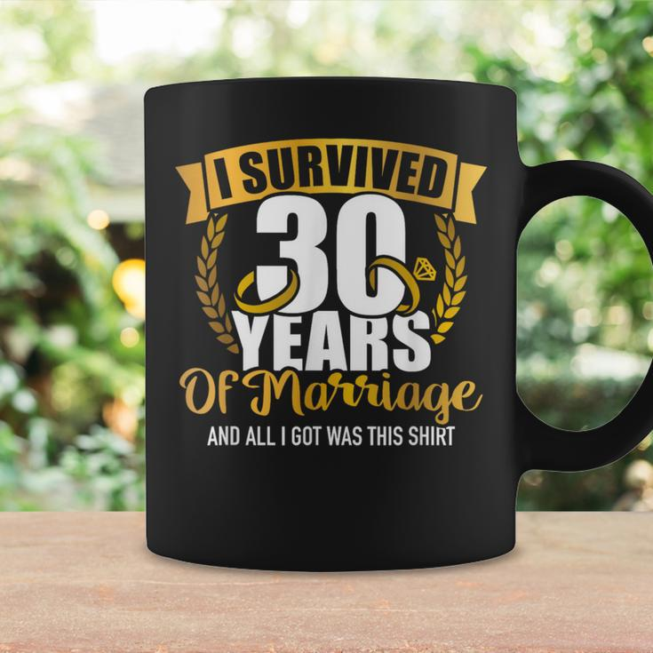 Ich Überlebte 30 Jahre Marriage Zum 30Th Wedding Anniversary Tassen Geschenkideen