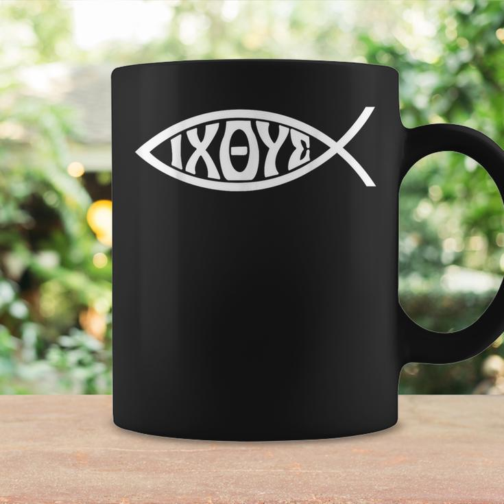 Ichthys Or Ichtus Ixoye Christian Fish Coffee Mug Gifts ideas