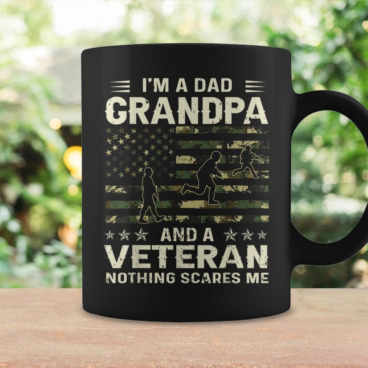 I'm A Dad Grandpa And Veteran Fathers Day American Flag Coffee Mug Gifts ideas