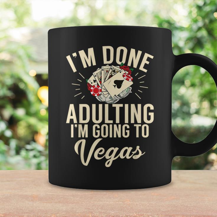 I'm Done Adulting I'm Going To Las Vegas Poker Bachelorette Coffee Mug Gifts ideas