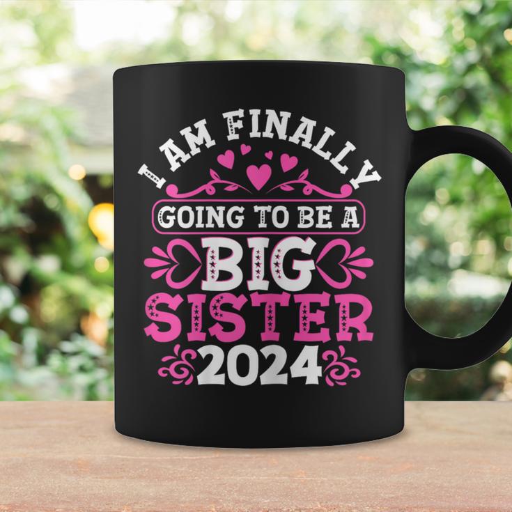 I'm Finally Going To Be A Big Sister 2024 Pregnancy Reveal Coffee Mug Gifts ideas