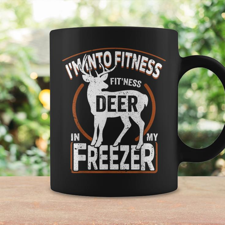 I'm Into Fitness Deer Freezer Dad Hunter Deer Hunting Coffee Mug Gifts ideas