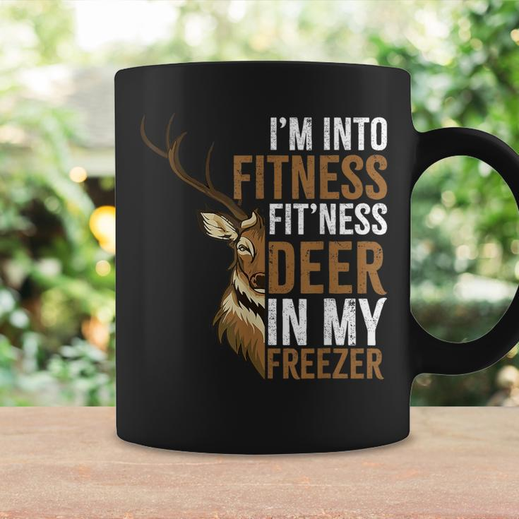 I'm Into Fitness Fit'ness Deer In My Freezer Hunting Deer Coffee Mug Gifts ideas