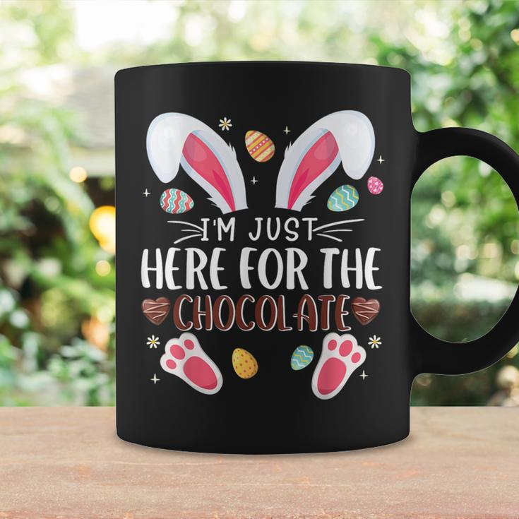 I'm Just Here For The Chocolate Cute Bunny Easter Coffee Mug Gifts ideas