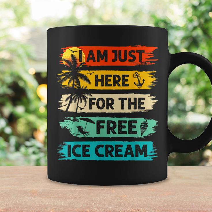 I'm Just Here For The Free Ice Cream Cruise Vacation Coffee Mug Gifts ideas