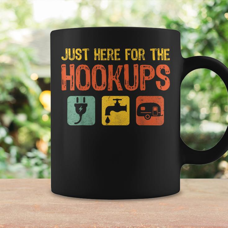 I'm Just Here For The Hookups Camp Rv Camper Camping Coffee Mug Gifts ideas