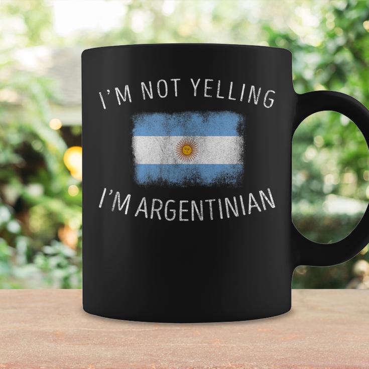 I'm Not Yelling I'm Argentinian Argentina Pride Coffee Mug Gifts ideas