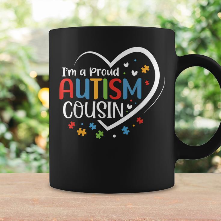 I'm A Proud Cousin Love Heart Autism Awareness Puzzle Coffee Mug Gifts ideas