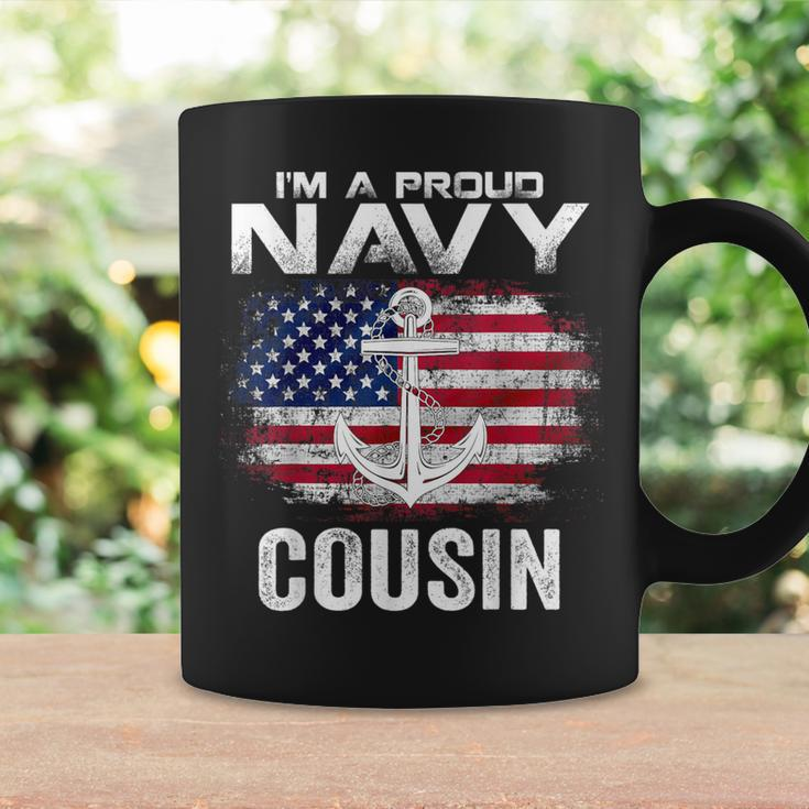 I'm A Proud Navy Cousin With American Flag Veteran Coffee Mug Gifts ideas