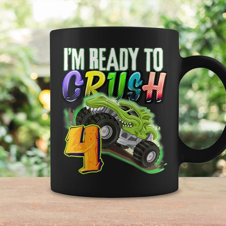 I'm Ready To Crush 4 Monster Truck 4Th Birthday Children's Coffee Mug Gifts ideas