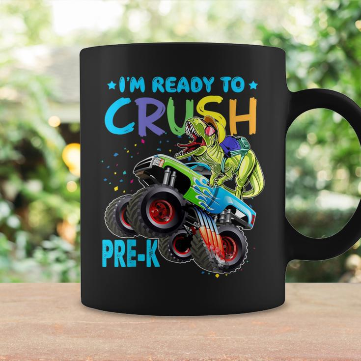I'm Ready To Crush Prek Monster Truck Dinosaur Boys Coffee Mug Gifts ideas