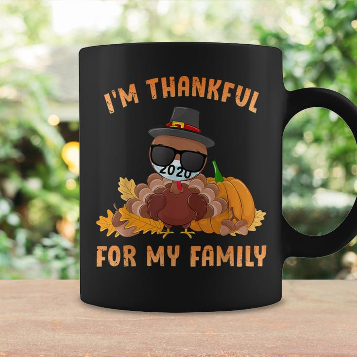 I'm Thankful For My Family Thanksgiving Turkey Wear Mask Coffee Mug Gifts ideas