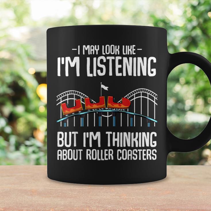 I'm Thinking About Roller Coasters Amusement Ride Lover Coffee Mug Gifts ideas