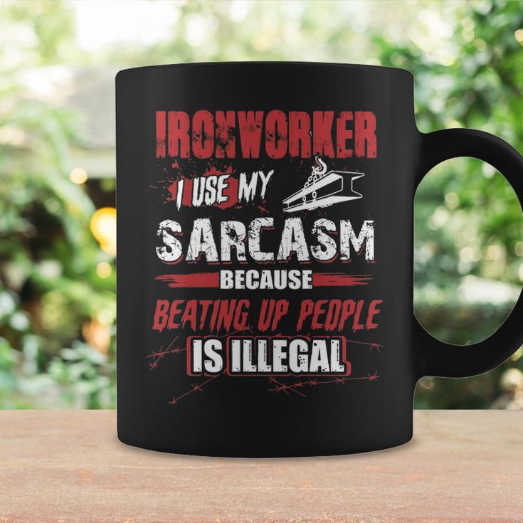 Ironworker I Use My Sarcasm Coffee Mug Gifts ideas