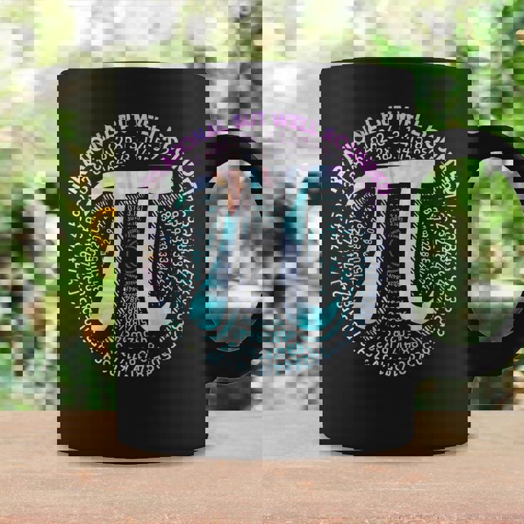 Irrational But Well Rounded Pi Day Cool Tie Dye Math Teacher Coffee Mug Gifts ideas