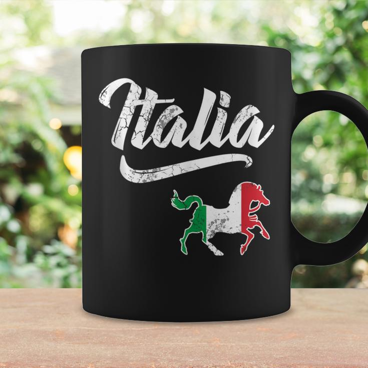 Italia Flag Horse Italian Italy Vintage Distressed Fade Coffee Mug Gifts ideas