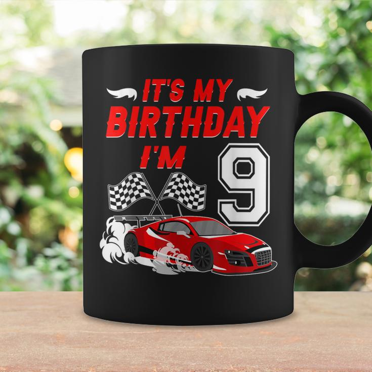 It's My 9Th Birthday Boy Race Car Racing 9 Years Old Coffee Mug Gifts ideas