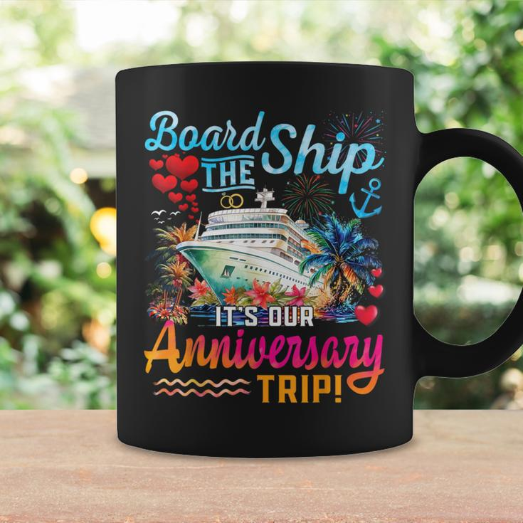 It's Our Anniversary Trip Couples Matching Marriage Cruise Coffee Mug Gifts ideas
