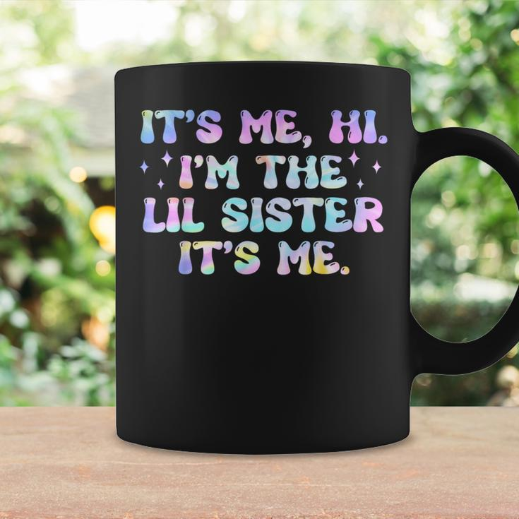 It's Me Hi I'm The Lil Sister It's Me Groovy Kid Coffee Mug Gifts ideas