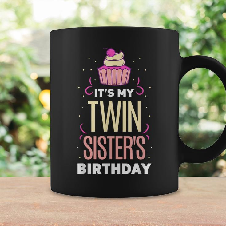 It's My Twin Sister's Birthday Twins Celebrate Cute Coffee Mug Gifts ideas