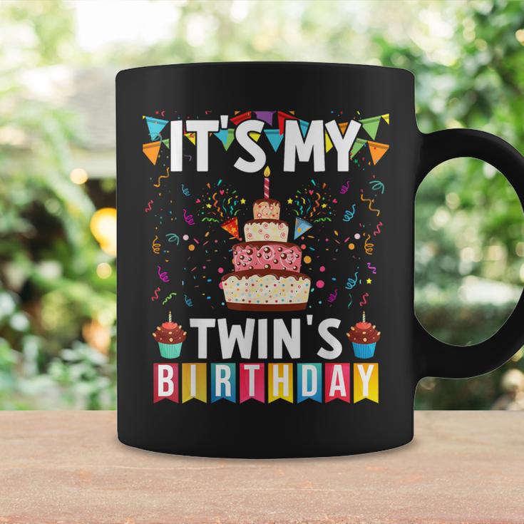 It's My Twin's Birthday Twins Matching Birthday Mom Dad Coffee Mug Gifts ideas