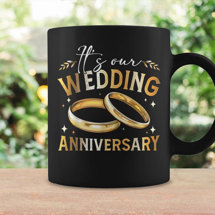 It's Our Wedding Anniversary Happy Wedding Just Married Coffee Mug Gifts ideas