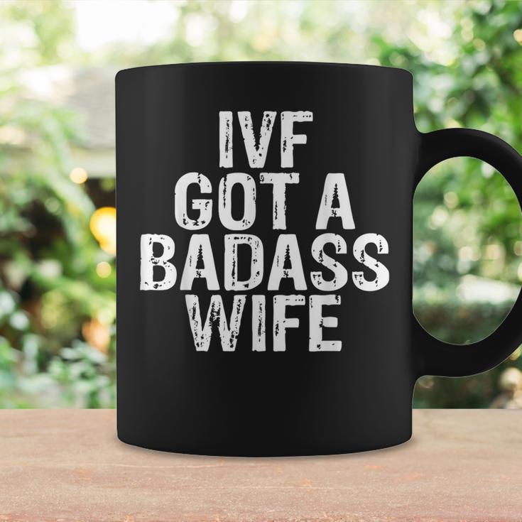 Ivf Got A Badass Wife Ivf Transfer Day Infertility Men's Coffee Mug Gifts ideas