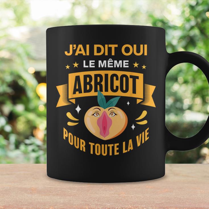 Mug Mariage Humour 'Le Même Abricot Pour Toute La Vie' - Cadeau EVG Futur Marié, Anniversaire Couple, Fiançailles, Idée Drôle Homme