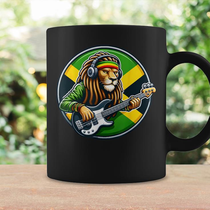 Jamaica Rastafarian Lion Playing Guitar Reggae Jamaican 2024 Coffee Mug Gifts ideas