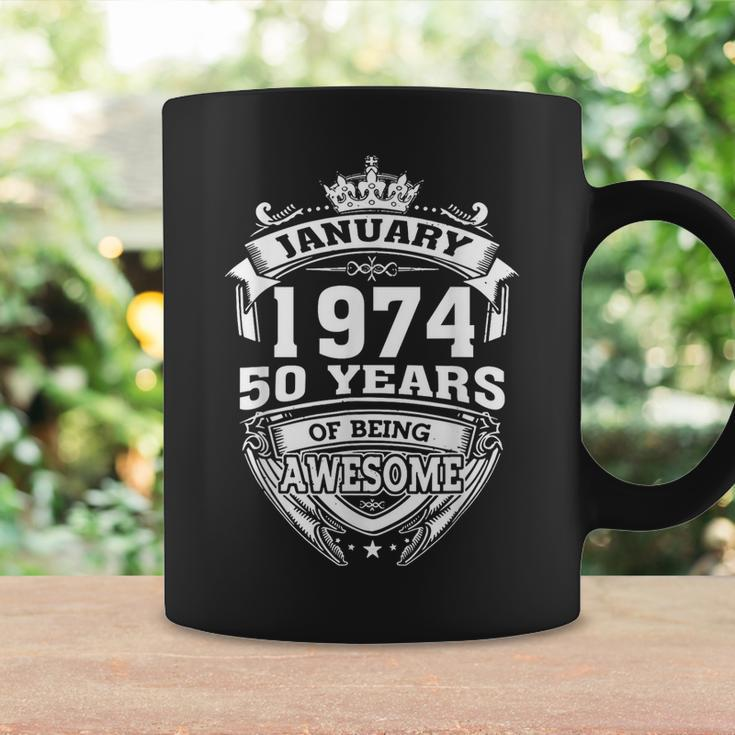 January 1974 50 Years Of Being Awesome 50Th Birthday Coffee Mug Gifts ideas